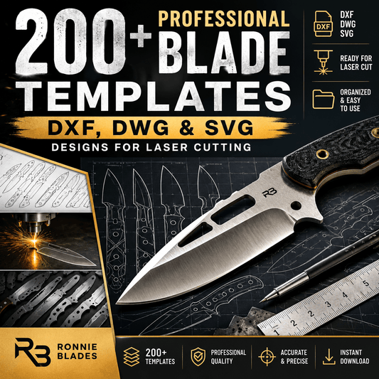 200+ Professional Blade Templates — DXF, DWG & SVG Knife Designs for Laser Cutting